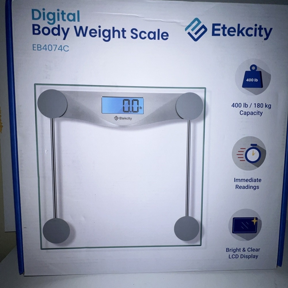 Etekcity Bathroom Scale for Body Weight, Digital Electronic Open Box‎
